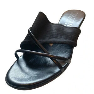 Italian Shoemaker mules, with elastic for comfort